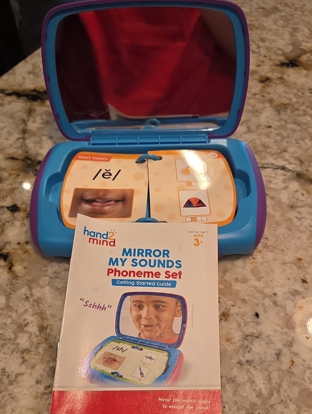 Hand2Mind Mirror My Sounds Phoneme Set - Blue & Purple
